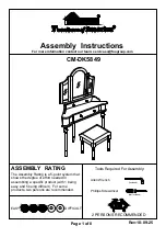 Furniture of America CM-DK5849 Assembly Instructions Manual preview