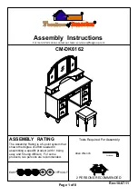 Furniture of America CM-DK6162 Assembly Instructions Manual preview