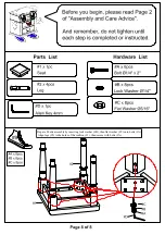 Preview for 8 page of Furniture of America CM-DK6162 Assembly Instructions Manual