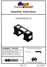 Preview for 1 page of Furniture of America CM-DK6252CD-1 Assembly Instructions