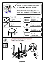 Preview for 6 page of Furniture of America CM-DK6361 Assembly Instructions Manual