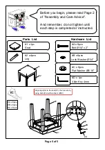 Preview for 5 page of Furniture of America CM-DK6385 Assembly Instructions