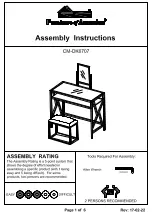 Furniture of America CM-DK6707 Assembly Instructions Manual preview