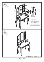 Preview for 7 page of Furniture of America CM-DK6846 Assembly Instructions Manual