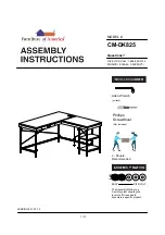 Furniture of America CM-DK825 Assembly Instructions Manual preview