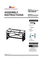 Furniture of America CM-DK828 Assembly Instructions Manual preview