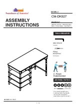 Furniture of America CM-DK927 Assembly Instructions Manual preview