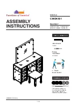 Preview for 1 page of Furniture of America CM-DK931 Assembly Instructions Manual