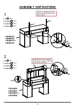 Preview for 6 page of Furniture of America CM-DK932M Assembly Instructions Manual