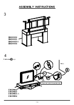 Preview for 7 page of Furniture of America CM-DK932M Assembly Instructions Manual