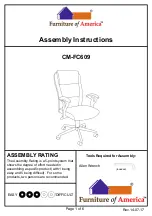 Preview for 1 page of Furniture of America CM-FC609 Assembly Instructions Manual