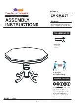 Furniture of America CM-GM339T Assembly Instructions Manual preview