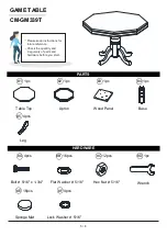 Preview for 5 page of Furniture of America CM-GM339T Assembly Instructions Manual