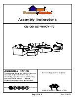 Preview for 1 page of Furniture of America CM-OS1827-WH Assembly Instructions