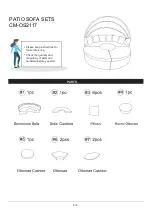 Preview for 5 page of Furniture of America CM-OS2117 Assembly Instructions Manual