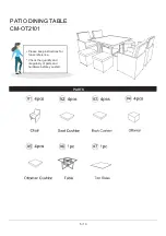 Preview for 5 page of Furniture of America CM-OT2101 Assembly Instructions Manual