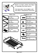 Preview for 3 page of Furniture of America CM-TR452-XL Assembly Instructions