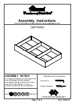 Furniture of America CM-TR453 Assembly Instructions Manual preview