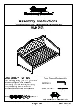 Preview for 1 page of Furniture of America CM1250 Assembly Instructions