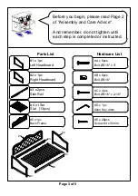 Preview for 3 page of Furniture of America CM1250 Assembly Instructions