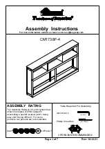 Preview for 6 page of Furniture of America CM1738EXF Assembly Instructions Manual