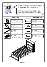 Preview for 3 page of Furniture of America CM1738T-1 Assembly Instructions Manual