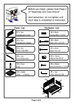Preview for 3 page of Furniture of America CM1741 Assembly Instruction Manual