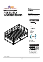 Furniture of America CM1744 Assembly Instructions Manual preview