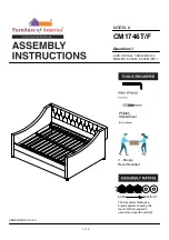 Preview for 1 page of Furniture of America CM1746F Assembly Instructions Manual