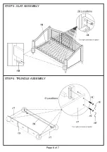 Preview for 6 page of Furniture of America CM1957 Assembly Instructions Manual