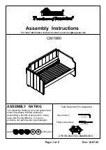 Preview for 1 page of Furniture of America CM1960 Assembly Instructions Manual