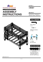 Preview for 1 page of Furniture of America CM2527 Assembly Instructions Manual