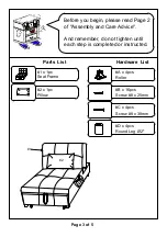 Preview for 3 page of Furniture of America CM2544 Assembly Instructions