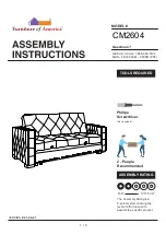 Preview for 1 page of Furniture of America CM2604 Assembly Instructions Manual