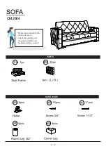 Preview for 5 page of Furniture of America CM2604 Assembly Instructions Manual