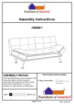 Preview for 1 page of Furniture of America CM2667 Assembly Instructions