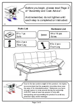 Preview for 3 page of Furniture of America CM2667 Assembly Instructions