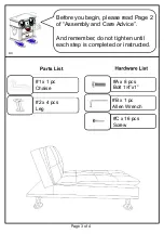 Preview for 3 page of Furniture of America CM2677-CE Assembly Instructions