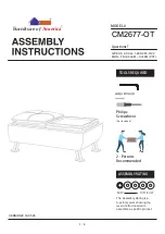 Preview for 1 page of Furniture of America CM2677-OT Assembly Instructions Manual