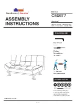 Preview for 1 page of Furniture of America CM2677 Assembly Instructions Manual