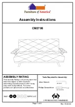 Preview for 1 page of Furniture of America CM2706 Assembly Instructions Manual