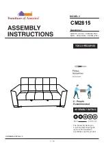 Preview for 1 page of Furniture of America CM2815 Assembly Instructions Manual