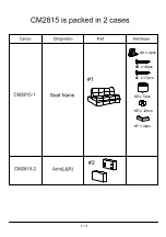 Preview for 6 page of Furniture of America CM2815 Assembly Instructions Manual