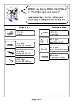 Preview for 3 page of Furniture of America CM2906CE Assembly Instructions