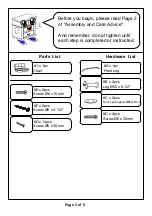 Preview for 3 page of Furniture of America CM2906CH-VN Assembly Instructions