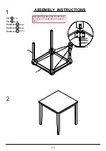 Preview for 6 page of Furniture of America CM3001PT-5PK Assembly Instructions Manual