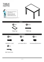 Preview for 5 page of Furniture of America CM3001T-5PK Assembly Instructions Manual