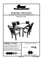 Furniture of America CM3010T-7PK Assembly Instructions Manual preview