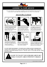 Preview for 2 page of Furniture of America CM3020BN Assembly Instructions