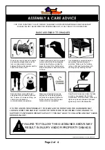 Preview for 2 page of Furniture of America CM3020SC-2PK Assembly Instructions